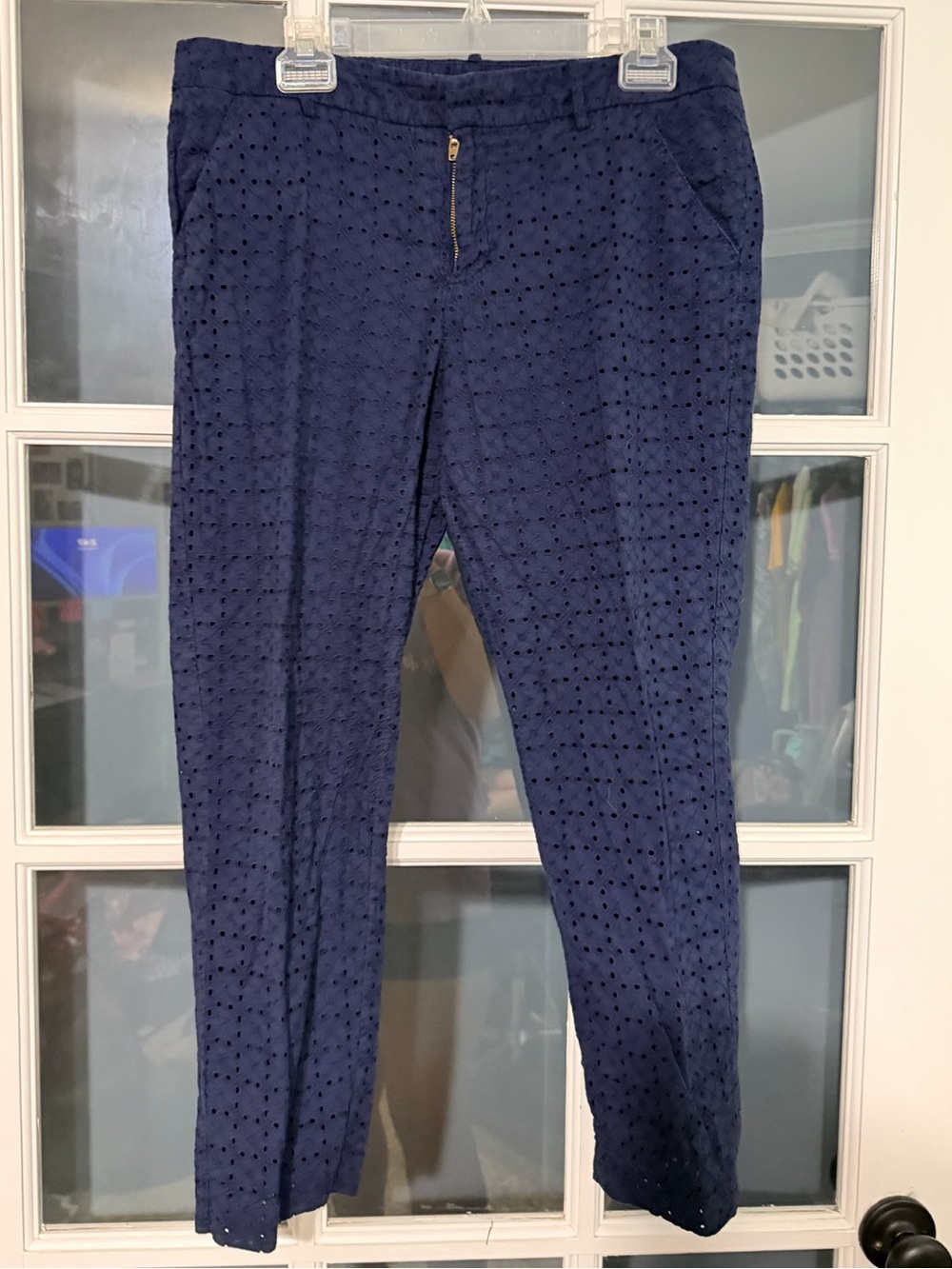 Merona Navy Eyelet Chinos